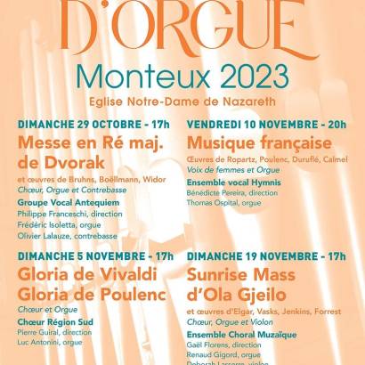 Festival - 14ème Festival d'Orgue - Voix  et Orgue