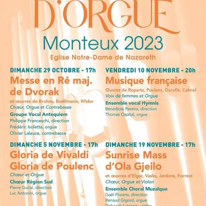 Festival - 14ème Festival d'Orgue - Choeur, Orgue et Violon