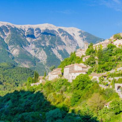 Au départ de Brantes, le Ventoux côté nord