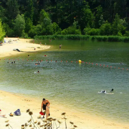 Bain de fraîcheur au lac des Salettes