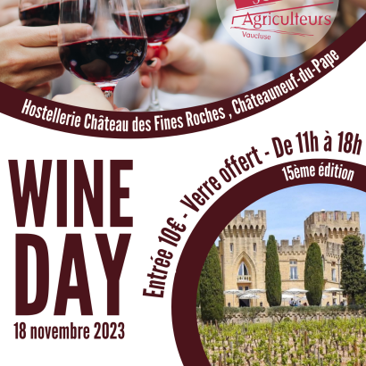 Wine Day à  l'Hostellerie du Château des Fines Roches